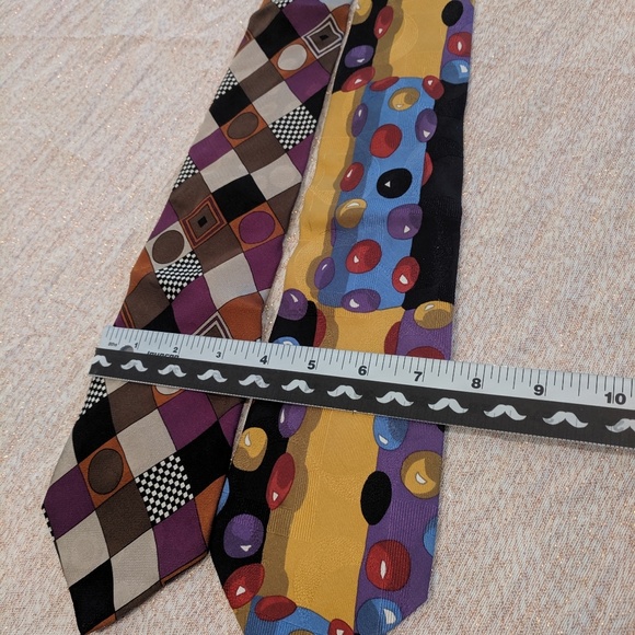 2 100% silk handmade in Italy tie Mondo Uomo - Picture 7 of 8
